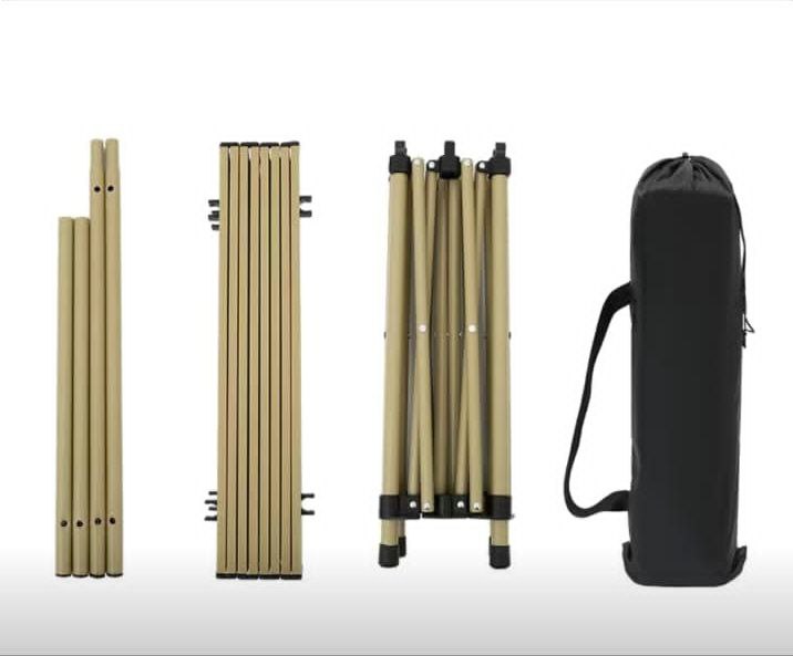 Стол серый походный разборный