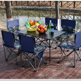 Стол серый походный разборный